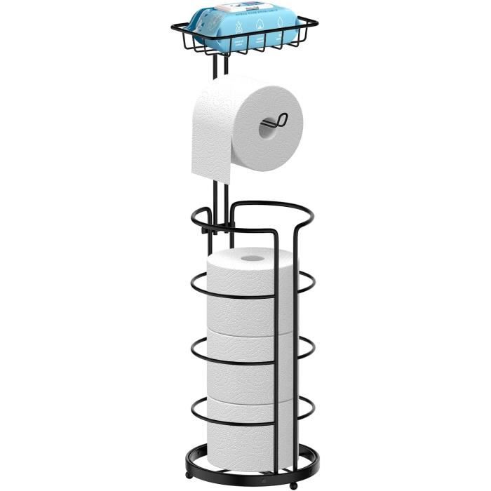 Support Ranger Rouleau Film Support De Rouleau De Papier Toilette Sur Pied Avec Étagère Supérieure ...