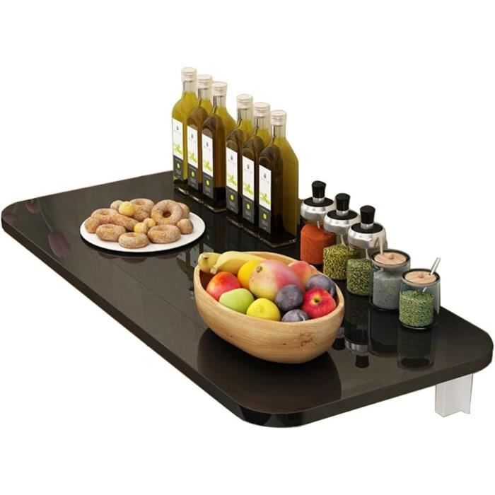 Table Murale Rabattable En Acier Inoxydable 304 - Support Pliant épaissi, Charge 150 Kg - Pour Cuisine, Bureau
