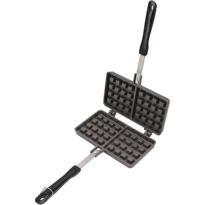 Qiilu Moule en silicone 2Pcs Moule à Muffins Gaufres en Silicone Moules