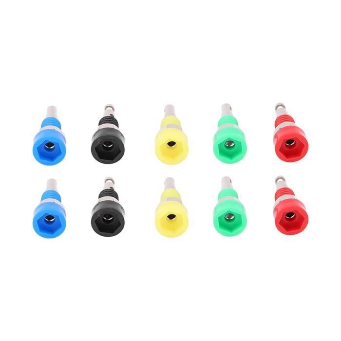 GOTOTOP fiche banane 10pcs bornes de connecteur de prise de panneau en