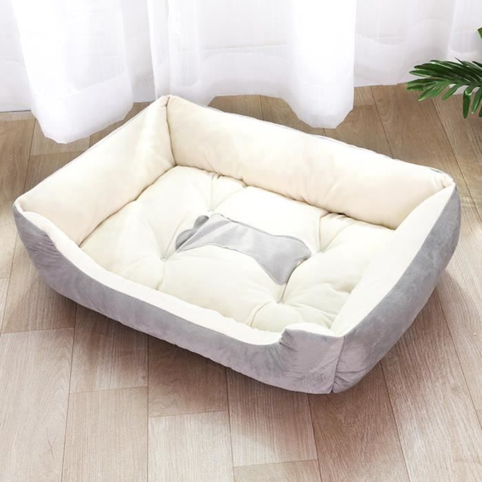 Coussin De Grand Chien Chat 806015cm Coussin Niche De Chien Respirant Confortable Chaleureux Gris