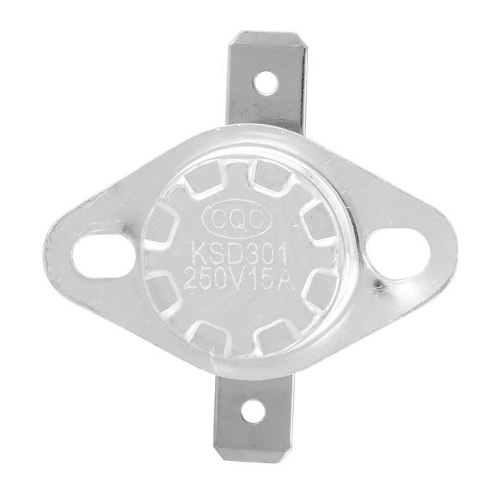 Lot De 5 Thermostats KSD301 250V 15A 40°C à 150°C - Interrupteur De Température Normalement Fermé