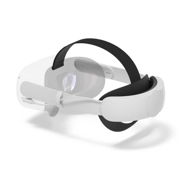 VR Sangle de tête Compatible avec Oculus/Mate Quest 2, Remplacement pour Elite Strap - Noir - sans Batterie