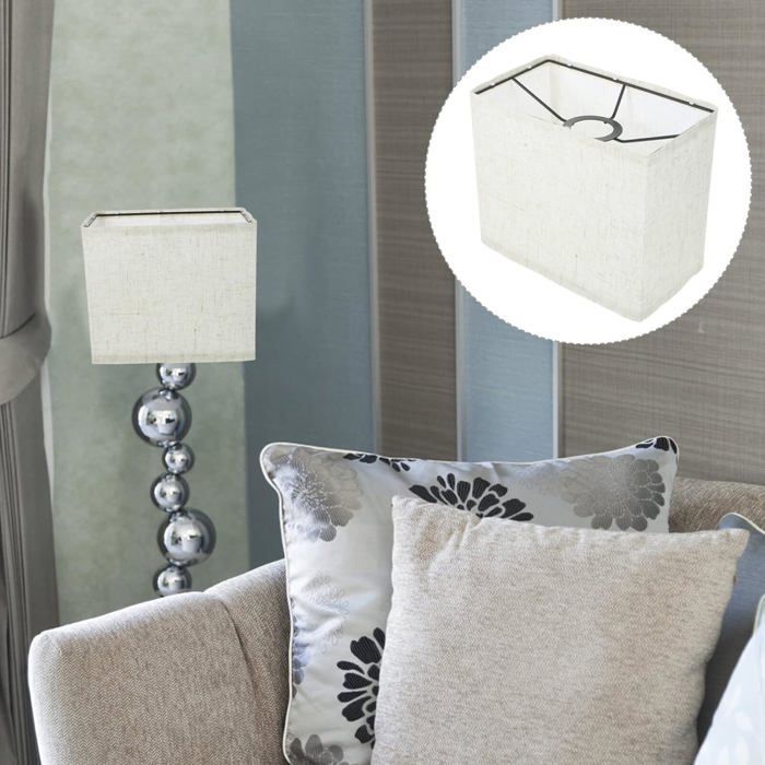 Abat-jour Rectangulaire Abat-jour En Lin Couvre E27 Petit Abat-jour ...