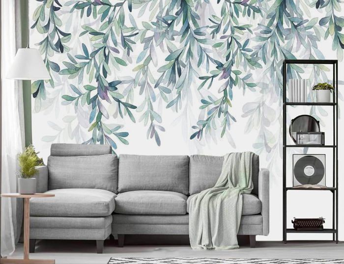 Papier Peint Panoramique 3d Soie, 356 x 250 cm Papier Peint Jungle ...