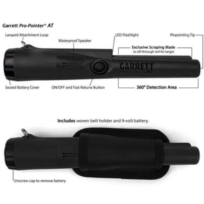 Pointer Détecteur de métaux Pinpointer Waterproof ProPointer & Holster avec  Indicateurs de LED - Cdiscount Bricolage