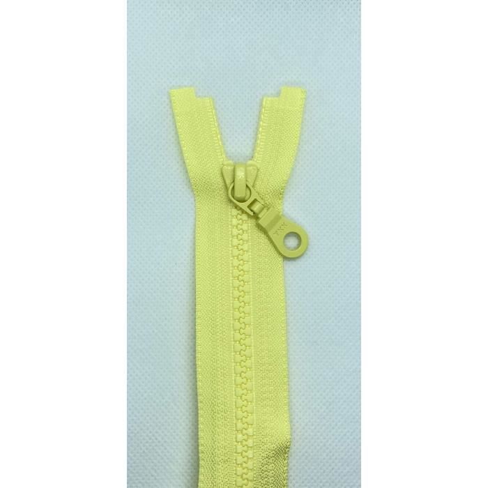 Li Ykk Fermeture Éclair En Plastique Avec Dents N° 5 Divisible (503 Jaune Clair, 62 Cm)[L1521
