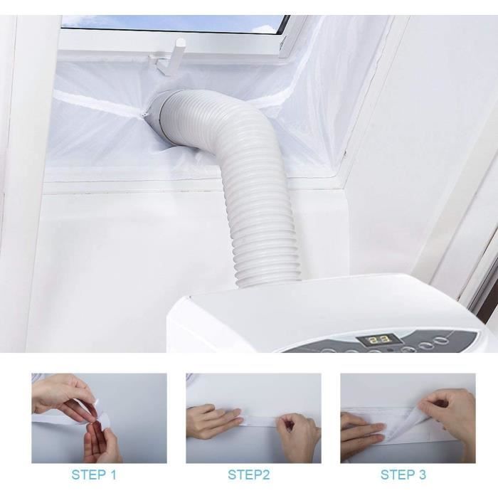 Joint De Fenêtre Pour Climatiseur Mobile - Adaptable 62-92cm | Fenêtres Coulissantes - Économie D'Énergie & Anti-Fuites