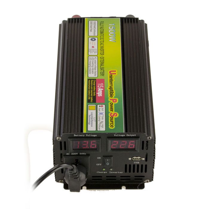 Convertisseur Tension 24V Vers 220V Onde Sinus Pure 350W – 600W Crête, Idéal Frigo, Pompe, Ordinateur, Camping-Car