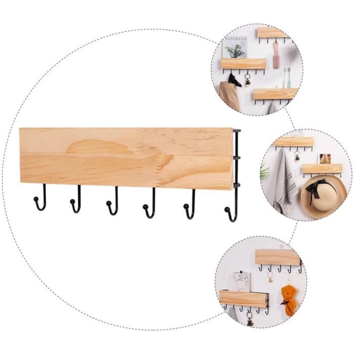 Crochet de vêtements en bois 1PC de rangement en pour mur à etabli -  systeme perfo - armoire - mobilier atelier materiel chantier - Cdiscount  Bricolage
