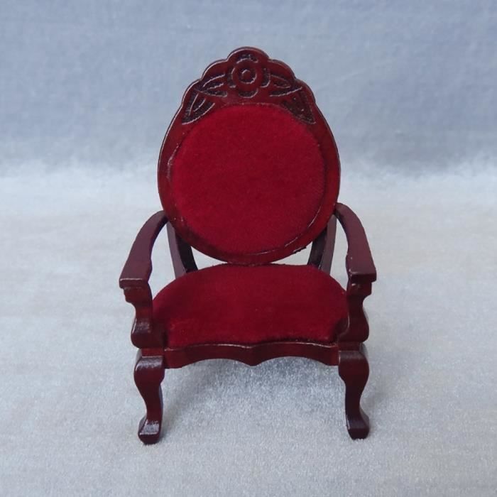 NOLITOY Lot De 6 Chaises Miniatures En Bois - Mobilier Maison De Poupée - Déco Accessoire Pour Salle à Manger - Cadeau Collectionneur