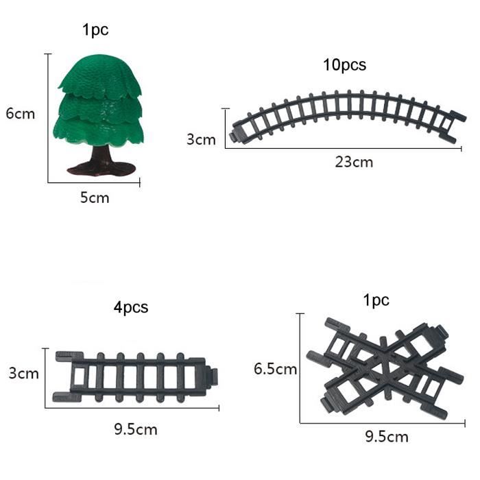 Lego Duplo 2-5 Ans Circuit De Train électrique Pour Enfants JONRRYIN - 84 Pièces Avec Sons Et Lumières - Voies Doubles, Pont, Accessoires - Jouet éducatif 3+ Ans