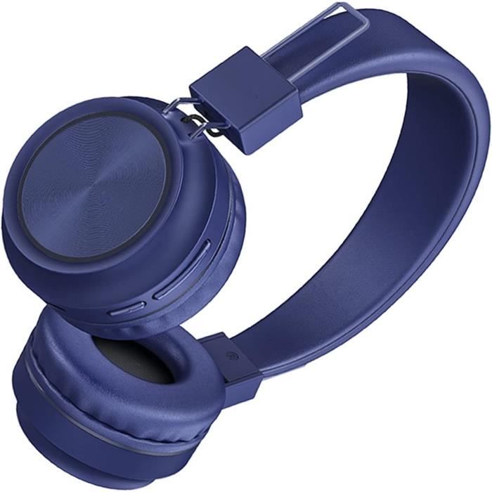 Casque audio Tourya casque sans fil Bluetooth casque pliable stéréo  réglable écouteurs avec micro pour téléphone Pc TV - White - Cdiscount TV  Son Photo