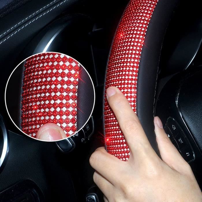 Couvre Volant Voiture Strass, Protege Volant Voiture Femme, Couvre Volant  CuirDiamant, Housse Volant Voiture Strass, Protege Volant - Cdiscount Auto