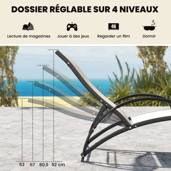 Chaises Longues À Bascule, Chaise De Jardin, Chaise Pliante, Chaise De