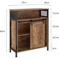 soges Meuble de Rangement Buffet Blanc Armoire de Salon avec Étagère et Tiroirs, Table de Console pour Cuisine, Salle à Manger, Salon 208 cm x 39,5 cm x 80 cm