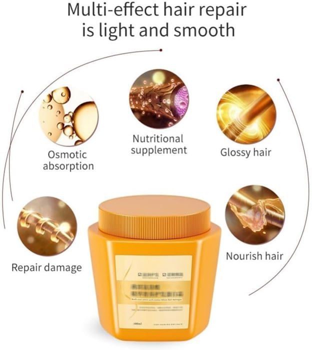 Aminosäuren-Haarcreme Mit Protein – 500 Ml, Für Geschädigtes Haar, Spendet Intensive Feuchtigkeit