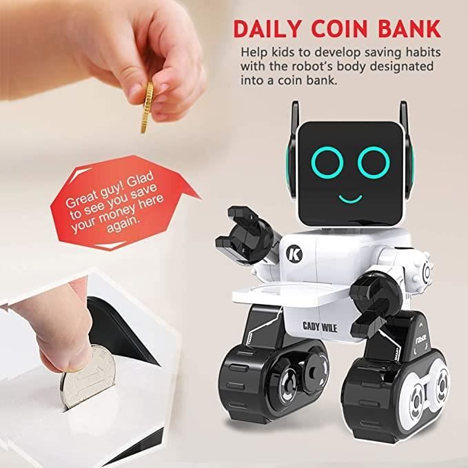 Robot Jouet pour Enfants Smart Intelligent, Télécommandé RC Robotique  Rechargeable de Contrôle du Son Tactile Sonore Kit Éducatif - Cdiscount  Jeux - Jouets