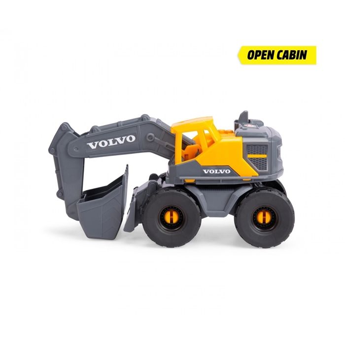 Set 4 Engins De Chantier – Pelleteuse, Bulldozer, Presse, Grue – Jouets De Sable Friction, Dès 2 Ans