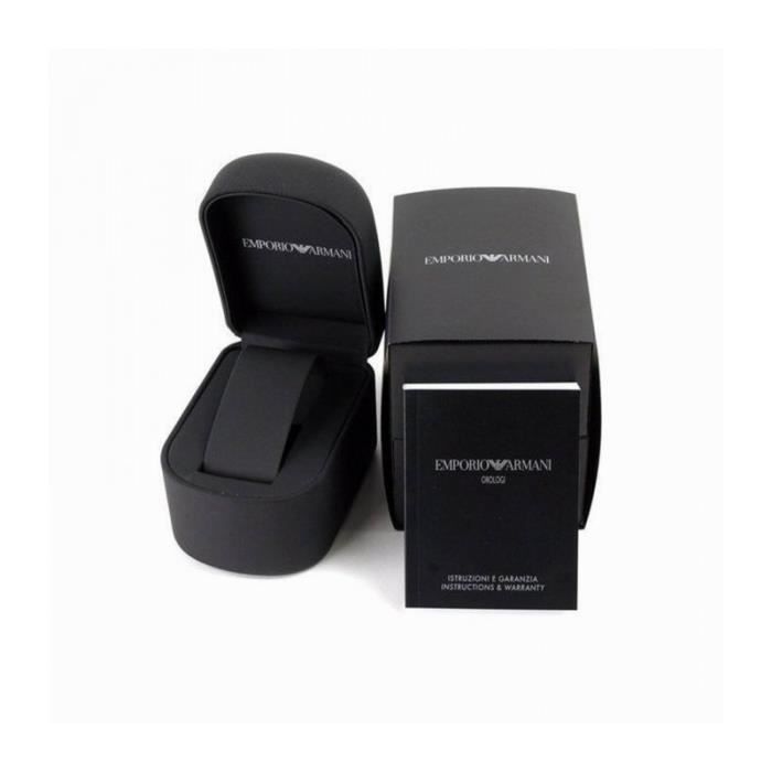 Montre EMPORIO ARMANI AR2482 Acier Noir Etancheite 5 ATM