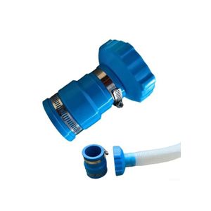 Adaptateur De Tuyau Pour Nettoyeur De Piscine Zodiac - Connecteur Rigide PE/EVA Bleu, Compatible Avec Les Aspirateurs De Piscine