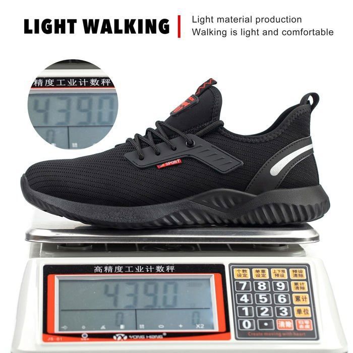 Chaussures De Sécurité Basse - Embout En Acier, Anti-perforation, Antidérapantes, Pour Travail Léger