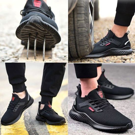 Chaussures Soudeur Cuir Chaussures Sécurité Homme Webrosistol - Embout Acier Antidérapant Cuir Basket Securite