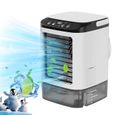 Mini Climatiseur portable 900ML - Rafraîchisseur d'air - 3 vitesses - Feuilles en haut et en bas - silencieux et portable-Veilleuse