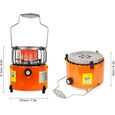 2000W -2 en 1 2000W Portable chauffage Camping poêle chauffage cuisinière pour la cuisson sac à dos pêche sur glace Camping randonné-0