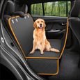 Vvikizy housse de siège de voiture pour animaux de compagnie Housse de siège de voiture pour chien, animalerie kit Bord orange-0