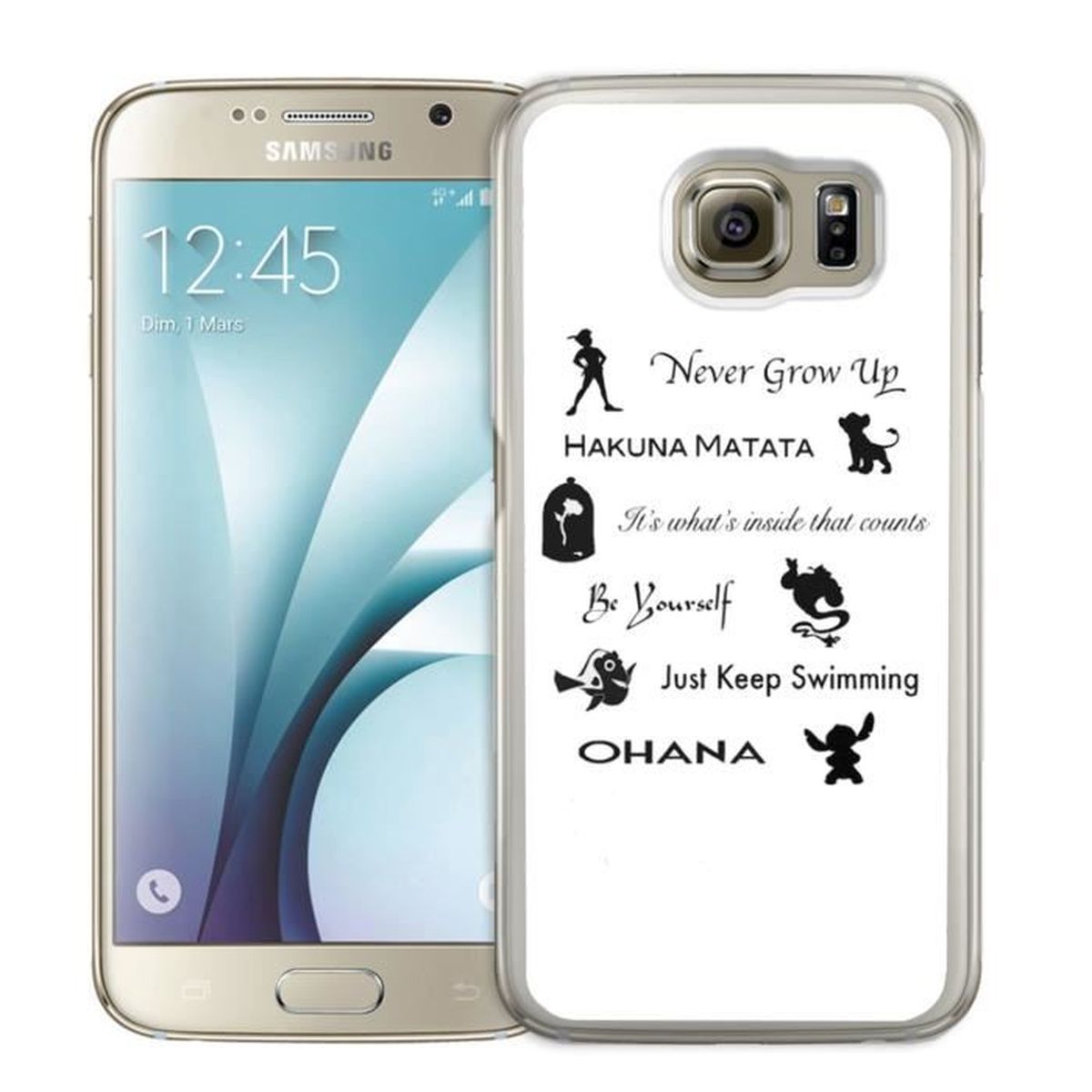 Coque Samsung Galaxy S5 Mini : Citation Disney - Cdiscount Téléphonie