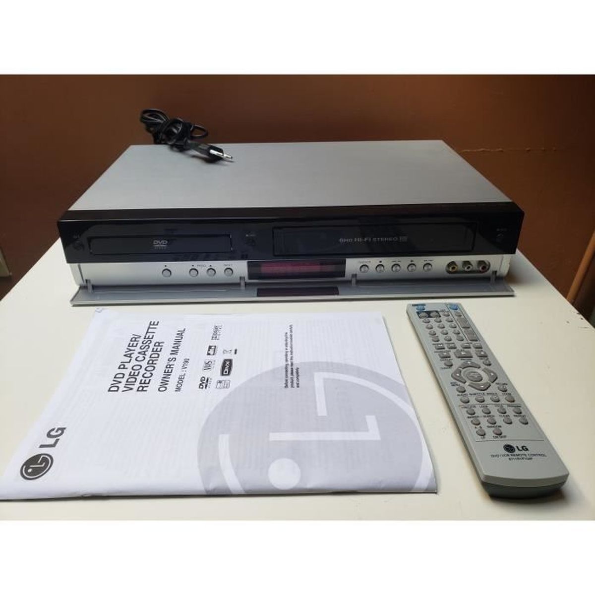 COMBINE LG V190 LECTEUR DVD 6 TETES HIFI STEREO