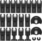 BIGILANTUH Ensemble de 20 lames universelles pour scie oscillante,Accessoires à dégagement rapide compatibles avec Fein Multimaster, Bosch,
