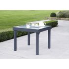 Table de jardin Modulo T 4 / 8 Full Verre Gris Anthracite Wilsa Garden