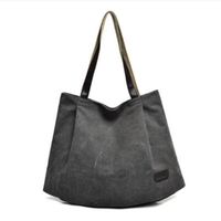 Femmes dames toile sac à main fourre-tout sac à main en cuir sacoche shopper sacs de travail mode