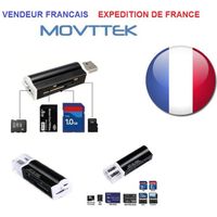 Lecteur de carte M2 Multi Card Slot Lecteur Micro SD MMC adaptateur USB lecteur SDHC Movttek®