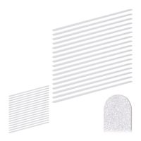 34 x Anti Rutsch Streifen, 60 cm lang, Kunststoff, für Dusche & Treppe, selbstklebend, Anti-Rutsch-Sticker, transparent