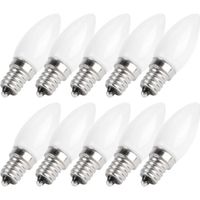 VGEBY Ampoules E12 10Pcs Mini Ampoules Candélabres LED E12 1.5W AC 230V pour Éclairage d'Hôtel de Voiture à Maison