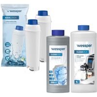 Wessper Kit d'entretien pour machine à espresso DeLonghi, Compatible avec Machines à café ECAM, ESAM, ETAM, BCO, EC