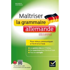 LIVRE ALLEMAND Maîtriser la grammaire allemande. Niveaux B1/B2 du