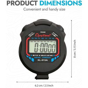 Chronomètre Numérique Multifonction Sport Avec Boussole – Grand écran, Mémoire 1/100s, Alarme, Calendrier
