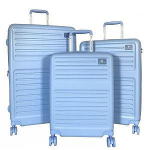 SET DE VALISES Set de 3 valises 20cm-26cm-31cm Abs Bleu - ba20723