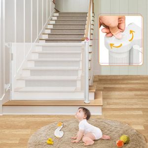 BARRIÈRE DE SÉCURITÉ  Barrière de Sécurité Enroulable pour Escaliers - J