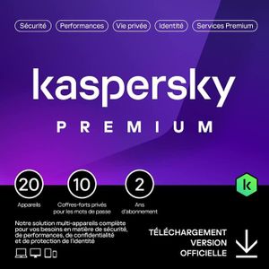 ANTIVIRUS Kaspersky Premium 2024 - (20 Postes - 2 Ans) | Ver