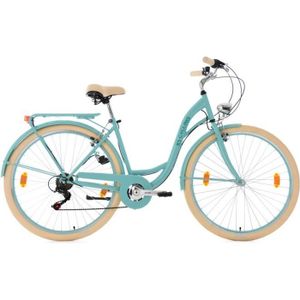 VÉLO DE VILLE - PLAGE Vélo pour dame 28'' Balloon turquoise TC 48 cm KS Cycling