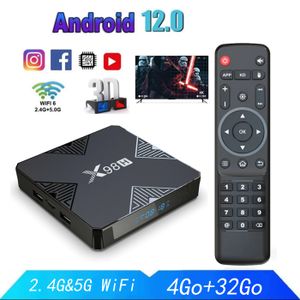BOX MULTIMEDIA Android TV Box, boitier IPTV Android 12 TV Box Qua