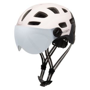 Casque de vélo rouge et lumineux : être visible au maximum