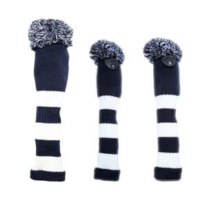 CAPUCHON - COUVRE CLUB Tricot Pom Pom Golf Headcover Wood Club Cover for 