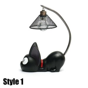 VEILLEUSE BÉBÉ Veilleuse Led C Résine Chat Animal Nuit Ornements Décoration Cadeau Petite Chatière Lampe Style 1 - 246712 Noir