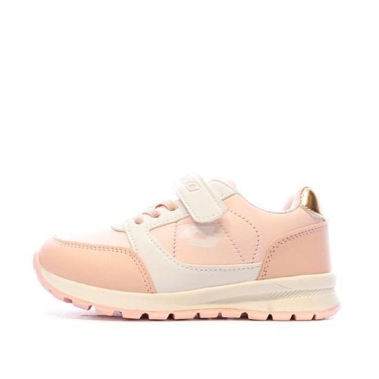 Baskets Lotto Pour Fille - Modèle Pinadee K - Lacets élastiques Et Velcro - Semelle Légère